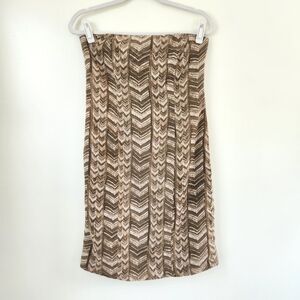 Michael Michael Kors Dress Strapless 100% Linen Size 8